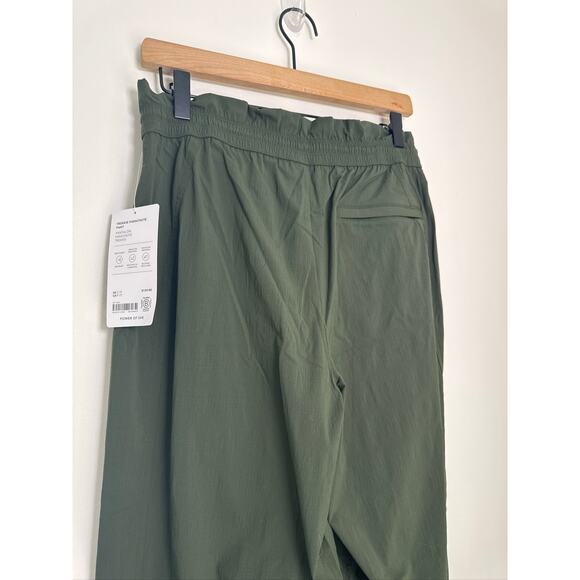 Athleta Trekkie Parachute Pant High Rise- Olive Green, PS NWT - Picture 9 of 9